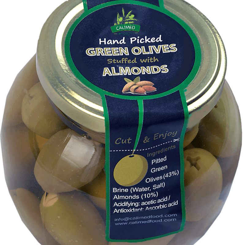 Almond Stuffed Green Olives